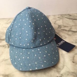 Chaps Light Blue Star Patterned Baseball Cap